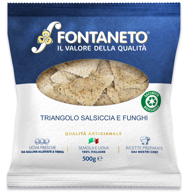 TRIANGOLO SALSICCIA E FUNGHI