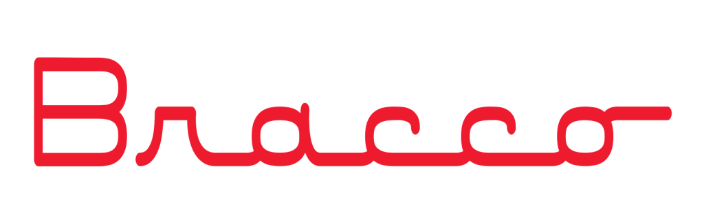 logo "Bracco" in colore rosso