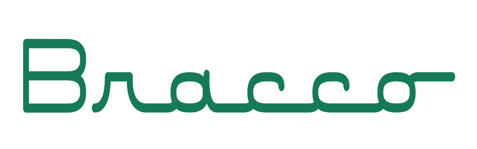 logo Bracco, colore verde